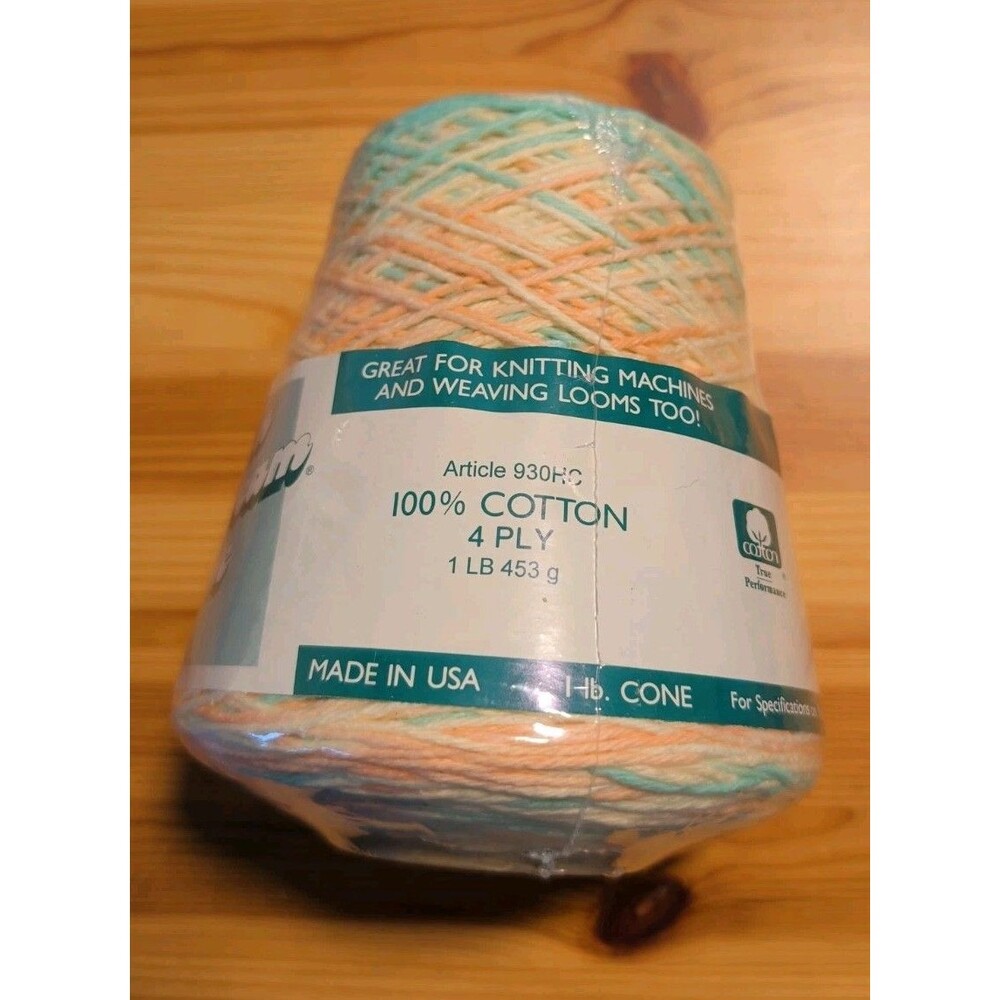 Lily Sugar’n Cream Cone 1 Pound 453 Gram 100% Cotton 158 Pastel Delights